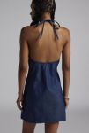 Thumbnail View 4: Motel Belinda Denim Y-Neck Halter Mini Dress