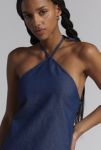 Thumbnail View 5: Motel Belinda Denim Y-Neck Halter Mini Dress