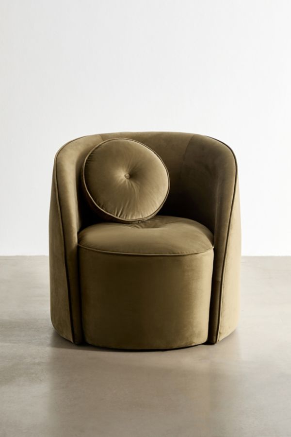 Slide View: 2: Kathe Velvet Lounge Chair