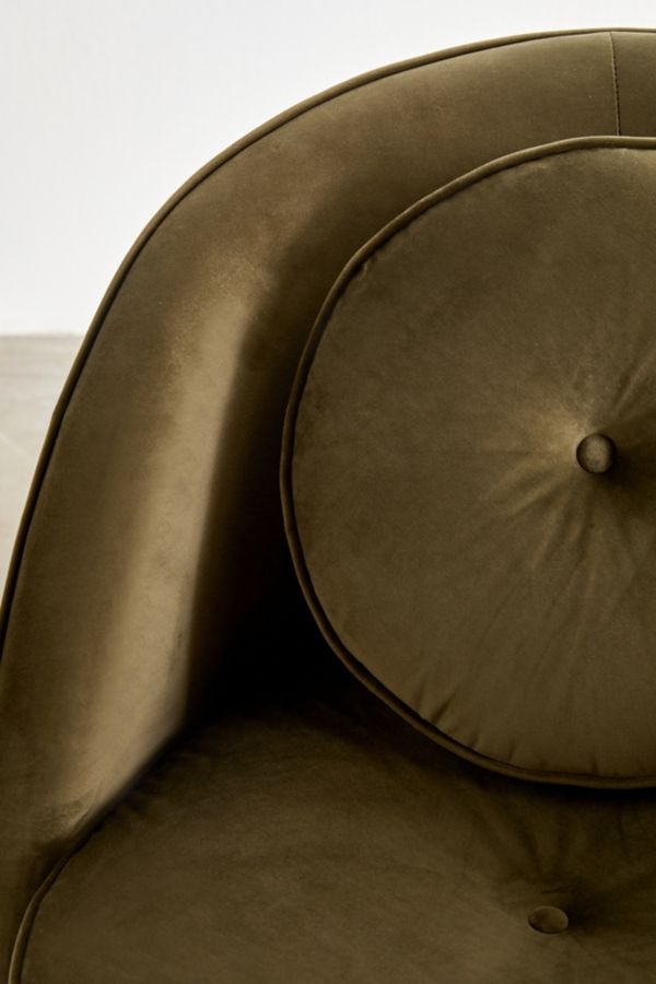 Slide View: 4: Kathe Velvet Lounge Chair