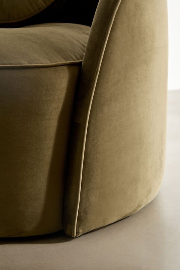 Slide View: 5: Kathe Velvet Lounge Chair