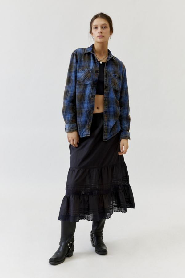 Slide View: 1: Urban Renewal Remade Acid Wash Flannel Shirt