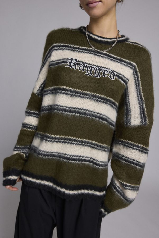 Slide View: 1: The Ragged Priest Brushed Striped Sweater