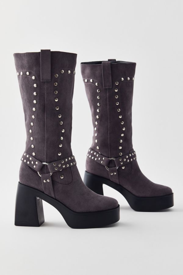 Slide View: 2: Azalea Wang Muna Studded Boot