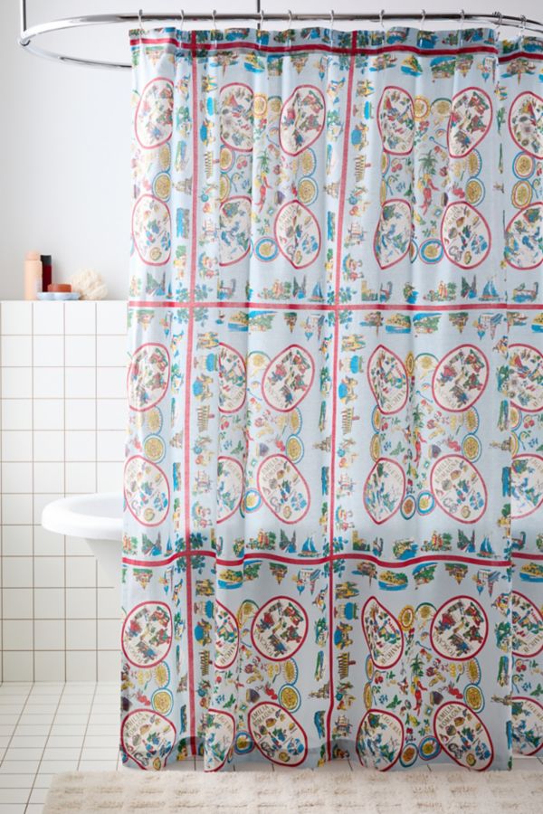 Slide View: 1: Italy Scarf Shower Curtain