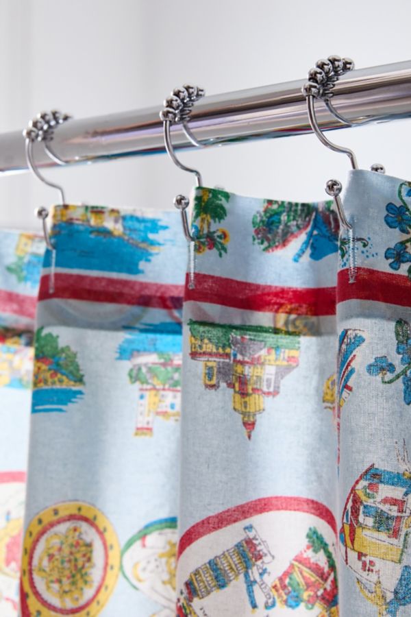 Slide View: 3: Italy Scarf Shower Curtain