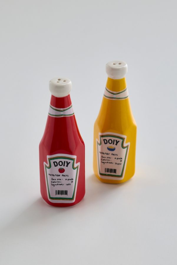 Slide View: 3: DOIY Corner Shop Salt & Pepper Shaker Set