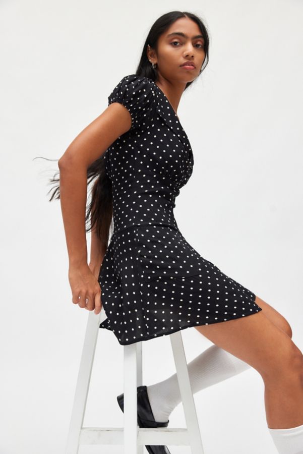 Slide View: 1: Kimchi Blue Vera Polka Dot Drop Waist Mini Dress