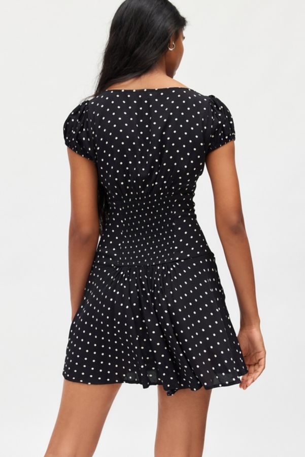 Slide View: 5: Kimchi Blue Vera Polka Dot Drop Waist Mini Dress