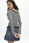 Thumbnail View 3: BDG Stella Boatneck Waffle Knit Tee