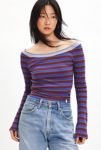 Thumbnail View 1: BDG Stella Boatneck Waffle Knit Tee