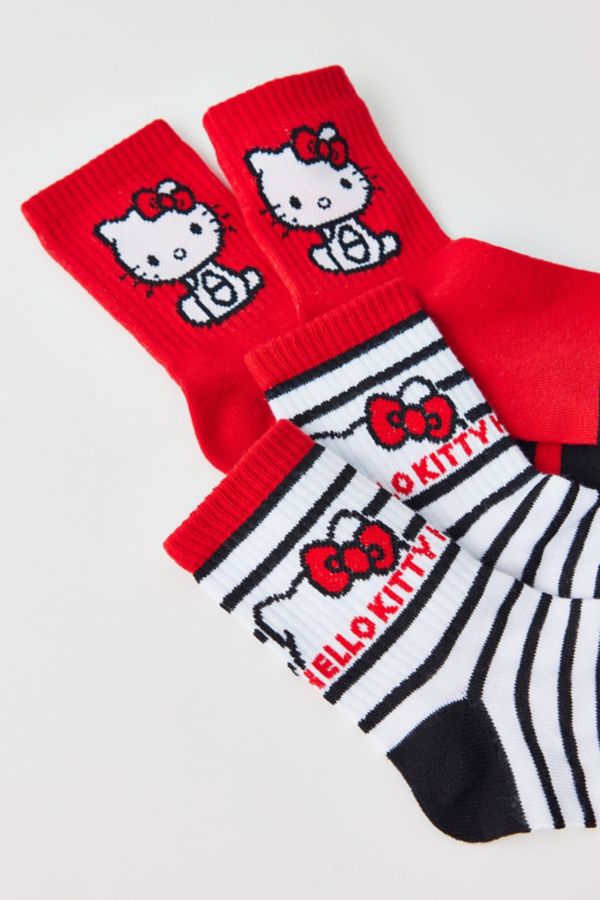 Slide View: 2: Sanrio Hello Kitty Mid-Crew Sock 2-Pack