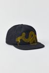 Thumbnail View 1: Coney Island Picnic Snake Denim Flat Brim Baseball Hat