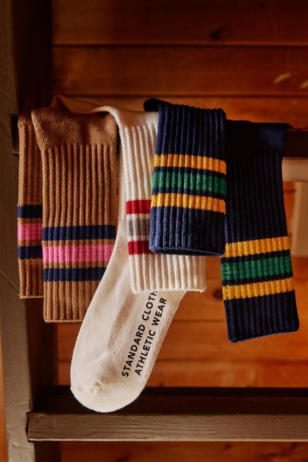 Slide View: 1: Standard Cloth Athletic Crew Sock