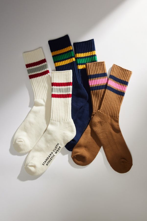 Slide View: 4: Standard Cloth Athletic Crew Sock