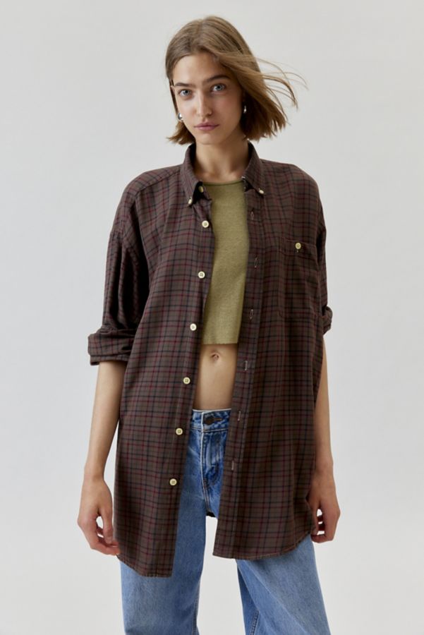 Slide View: 1: Urban Renewal Remade Overdyed Wash Flannel Shirt