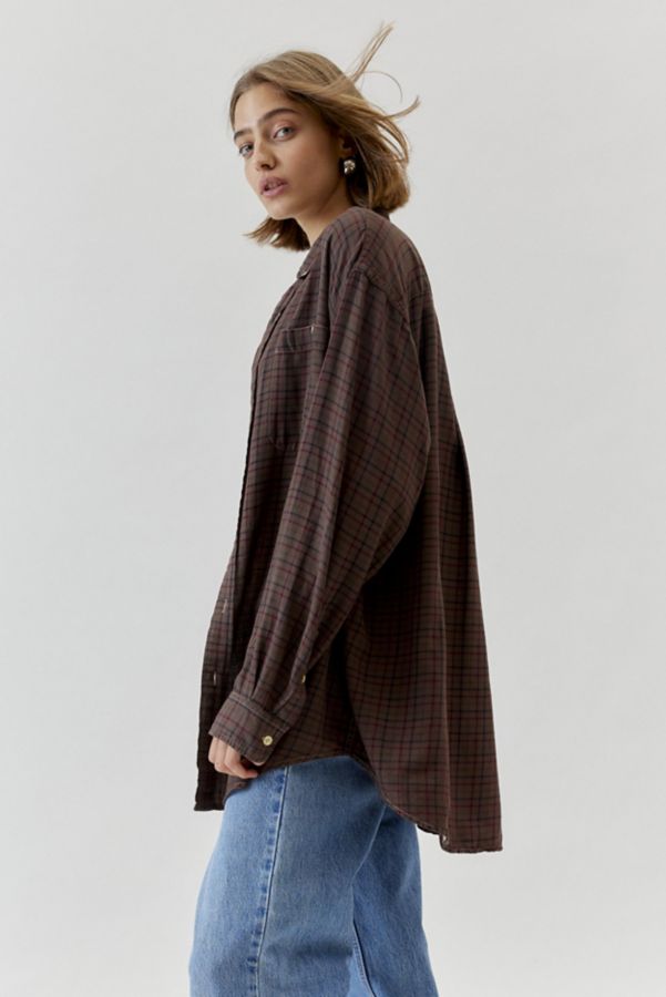 Slide View: 3: Urban Renewal Remade Overdyed Wash Flannel Shirt