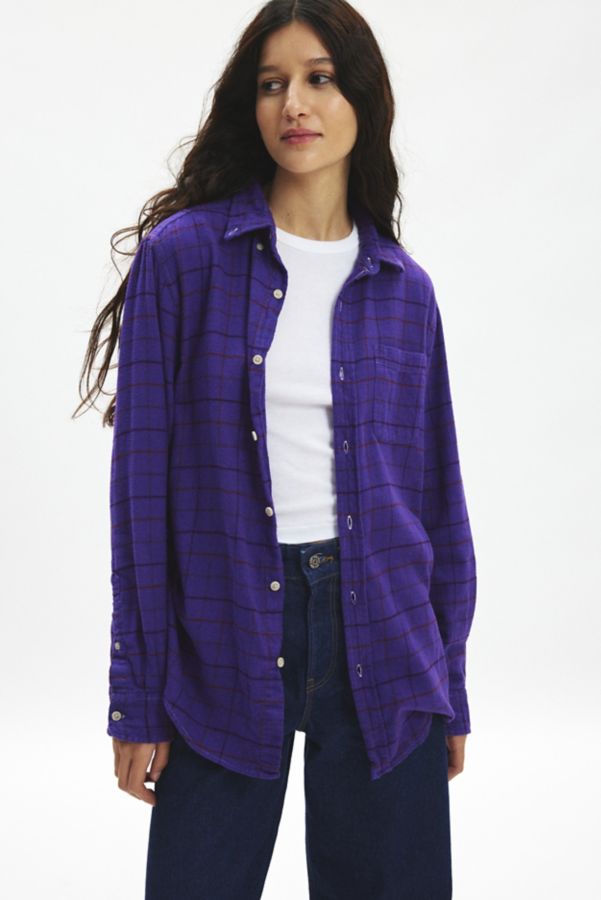 Slide View: 4: Urban Renewal Remade Overdyed Flannel Shirt