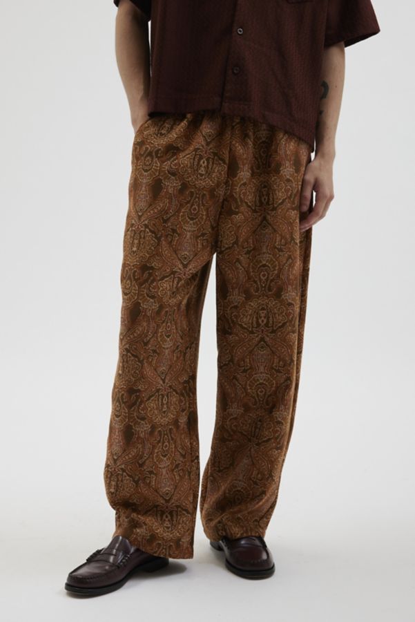 Slide View: 1: Pantalon de Plage Jacquard UO