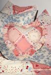 Thumbnail View 1: Ruffle Heart Cotton Throw Pillow