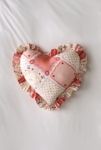 Thumbnail View 2: Ruffle Heart Cotton Throw Pillow