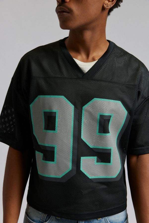 Slide View: 6: UO Mesh Football Jersey V-Neck Tee