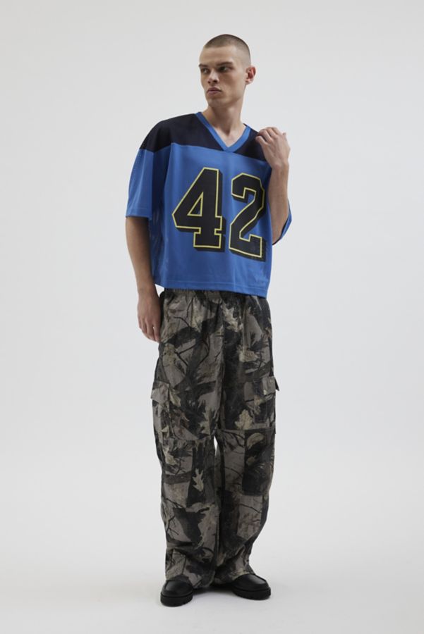 Slide View: 3: Football Jersey V-Neck Tee