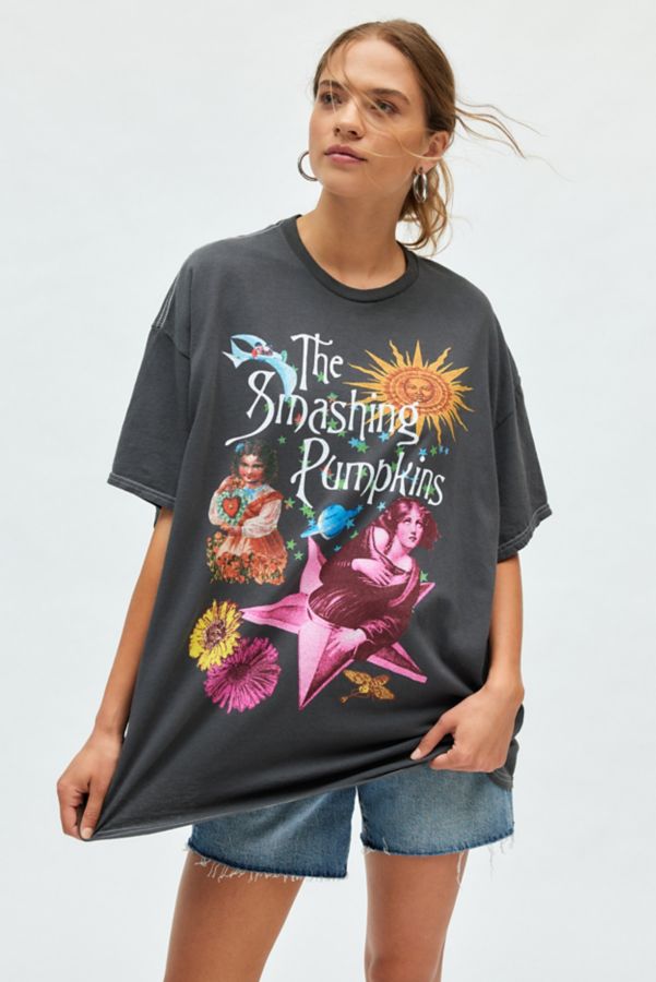 Slide View: 1: Smashing Pumpkins Tour Graphic T-Shirt Dress