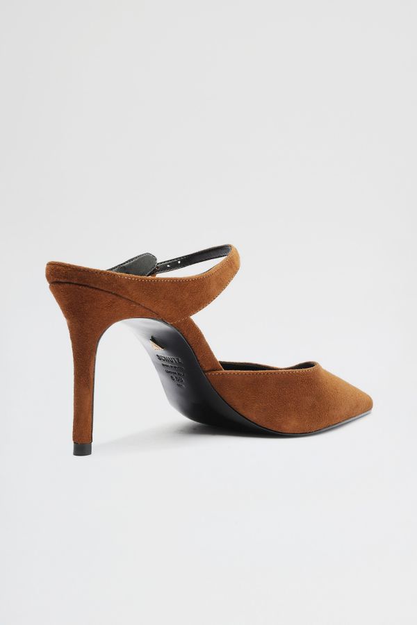 Slide View: 3: Schutz Leather Laura Mule Heel