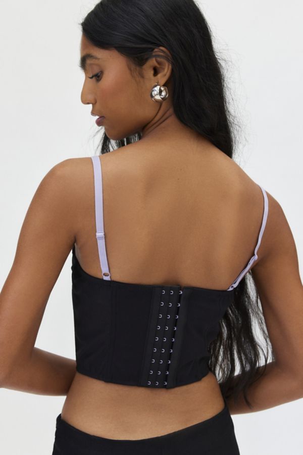 Slide View: 3: Out From Under Dehlia Ribbon Trim Corset Top