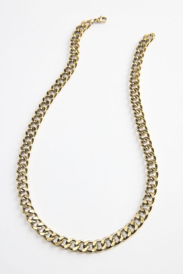 Slide View: 2: Colt Stainless Steel Curb Chain Necklace