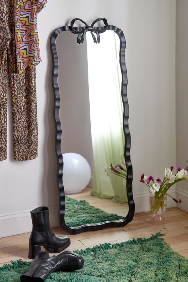 Slide View: 1: Eloise Bow Floor Mirror