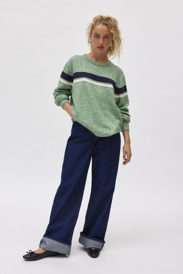 Slide View: 2: BDG Oaklyn Oversized Crew Neck Pullover Sweater