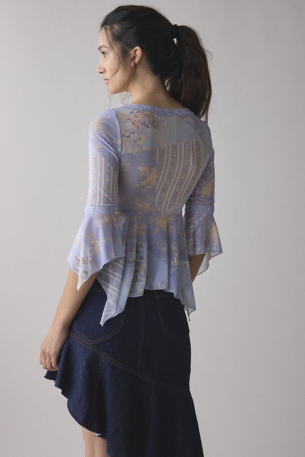 Slide View: 4: Kimchi Blue Sybil Witchy Mesh Top