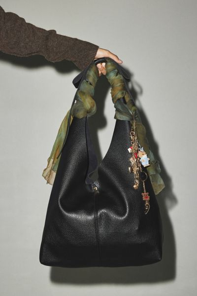 Kimchi Blue Bow Faux Leather Hobo Bag