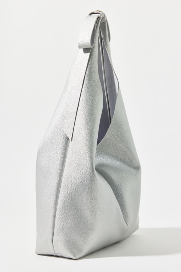 Slide View: 3: Kimchi Blue Bow Faux Leather Hobo Bag