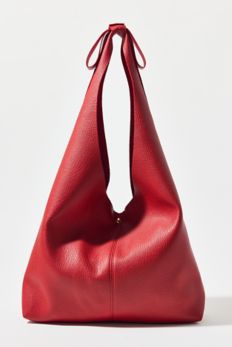 Slide View: 4: Kimchi Blue Bow Faux Leather Hobo Bag