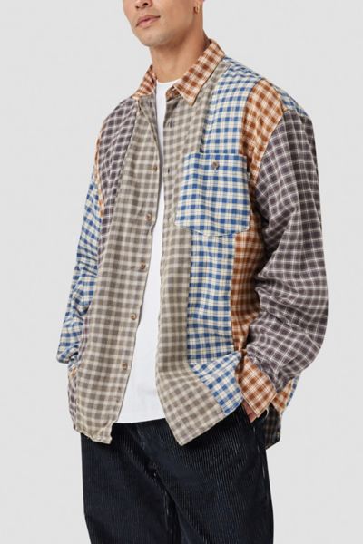 Barney Cools Cabin 2.0  Mixed Plaid Flannel Shirt