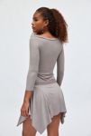 Thumbnail View 4: Silence + Noise Lorena Off-The-Shoulder Drop Waist Mini Dress