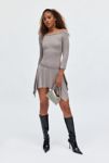 Thumbnail View 1: Silence + Noise Lorena Off-The-Shoulder Drop Waist Mini Dress