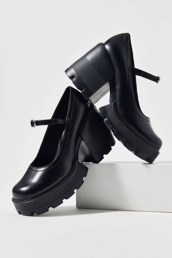 Slide View: 2: Charles & Keith Buckled Platform Mary Jane Heel