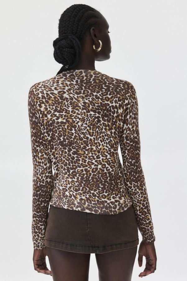 Slide View: 3: Kimchi Blue Rachel Cheetah Print Cardigan