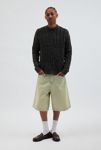 Thumbnail View 3: Schott Stonewashed Patchwork Crew Neck Sweater