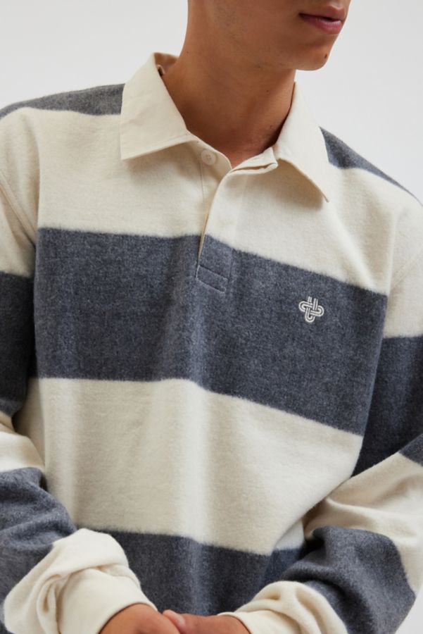 Slide View: 4: UO Richmond Brushed Stripe Rugby Shirt