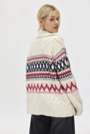 Thumbnail View 3: BDG Beverly Fairisle Oversized Zip-Up Sweater