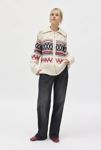 Thumbnail View 4: BDG Beverly Fairisle Oversized Zip-Up Sweater