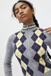 Thumbnail View 2: BDG Clarke Argyle Zip-Up Sweater