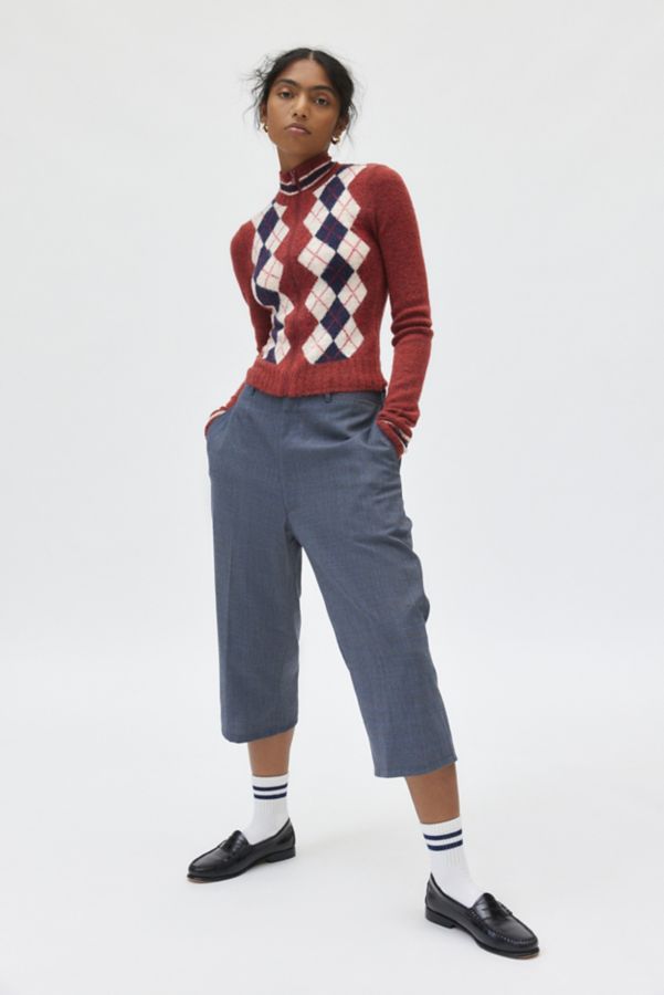 Slide View: 3: BDG Clarke Argyle Zip-Up Sweater