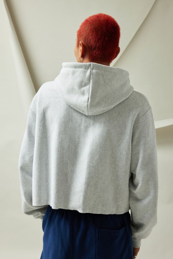 Slide View: 4: Champion UO Exclusive Reverse Weave Cutoff Hoodie Sweatshirt