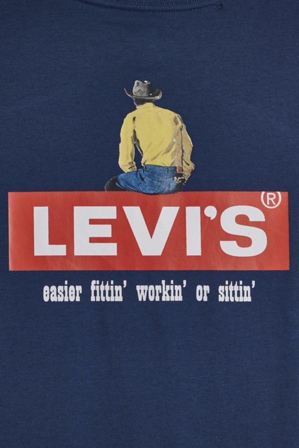 Slide View: 3: Levi’s® Cowboy Tab Logo Graphic Tee